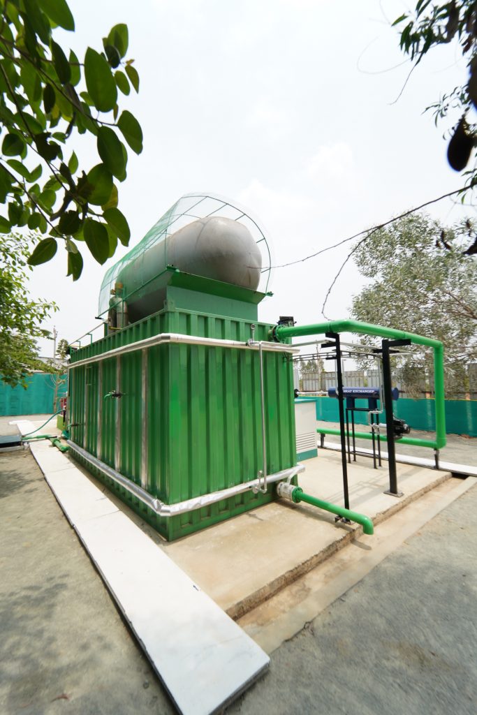 Bert Mobil container with dome gas storage
